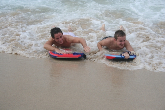 sand water boogie boarding hawaii